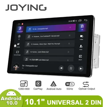 JOYING 10.1 Collas 2 Din Universālas Automašīnas Radio Stereo GPS Naviagtion 4GB+64GB/6GB+128GB Android Auto Ar Carplay 1280*800 4G BT