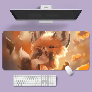 Karikatūra Gudrs Lapsa, Liela Pele pad PC Datoru mat Lielu spēļu klēpjdators XL neslīdoša gumijas biroja datora peles paliktņa