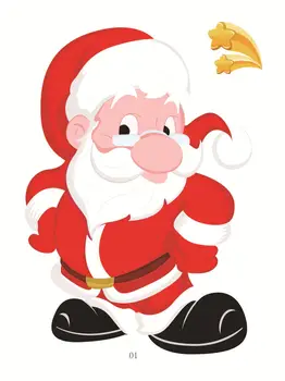 Karikatūra Rotājumi Logu Rotājumi Non-stick Elektrostatisko Uzlīmes Ziemassvētku Elektrostatisko Uzlīmes, Ziemassvētku Rotājumi