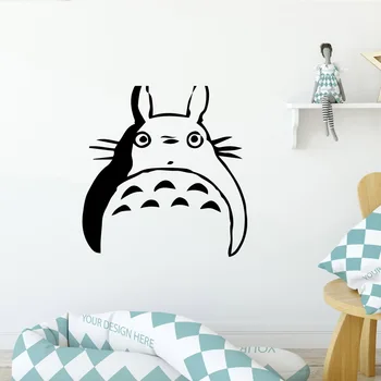 Karikatūra Totoro Ūdensizturīgs Sienu Uzlīmes Pie Sienas Mākslas Dekori Baby Kids Istabas Dekors Diy Pvc Mājas Dekorēšanas Piederumi