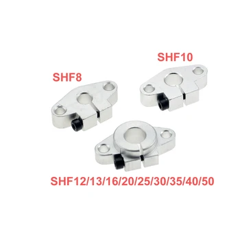 Karstā pārdošanas 1pc SHF8 SHF10 SHF12 SHF13 SHF16 SHF20 SHF25 SHF30 8mm lineāro dzelzceļa vārpstas atbalsta XYZ Galda CNC Maršrutētāju 3D printeri Daļa