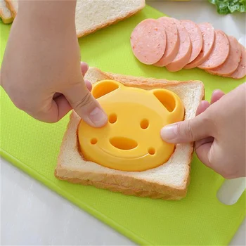 Kawaii Maz Formas Maizes Pelējuma DIY Bērniem Bento Rīsu Bumbu Suši Kuteris Mīklas Spiešanu Piederumi Kūka Rīki