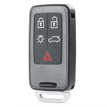 KEYECU Nomaiņa Smart Remote Auto Atslēgu FOB 5 Pogām 433MHz ID46 Čipu Volvo S60 S80 SC60 V60 V70 XC70 FCC: KR55WK49266