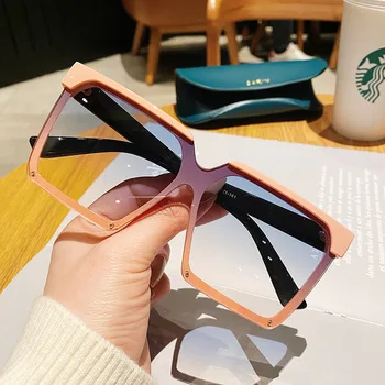 Lielgabarīta Sieviešu Saulesbrilles Ir 2021. Modes Liels Rāmis, Saules Brilles Vīriešiem Luksusa Zīmola Dizaineru Brilles Vintage Brilles UV400