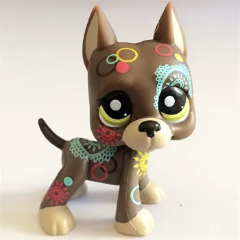 Lps rotaļlieta suns modelis dažādās krāsās vecs kucēns minimālo dzīvnieku attēls cute bērnu dāvanu-bezmaksas piegāde