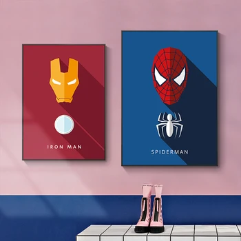 Marvel Filmu Supervaronis Avengers Plakāti Mūsdienu Audekls Gleznošanai un Izdrukas Abstract Art Sienas, Attēlus viesistaba, Mājas Dekoru