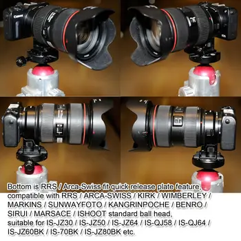 Metāla Rezerves Bāzes Kāju Stāvēt Canon EF-EOS M Mirrorless Kameras Objektīva Adaptera Gredzens -Apakšā ir Kameras Quick Release Plate