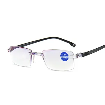 Metāla Rāmis Vīriešiem Lasīšanas Brilles Bez Sfērisku 12 Slāņa Pārklājumu Lēcas Vintage Biznesa Hyperopia Recepšu Brilles