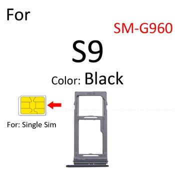 Micro SD / Sim Kartes ligzda Ligzda Adapteris Samsung Galaxy S9 Plus G960 G965 Savienotājs Turētāja Slota Lasītājs Konteineru Daļas