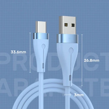 Mikro USB Kabeli 3A Silīcija Ātra Uzlāde, Micro USB Datu Kabelis Samsung, Huawei Xiaomi Android Mobilā Telefona Lādētāja Vadu Kabelis