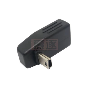 Mini-USB 5Pin Männlichen zu USB Weiblich 90 grad Winkel Konverter Stecker daten Sync OTG Adapteri für Auto MP3, MP4 tabletten Puses