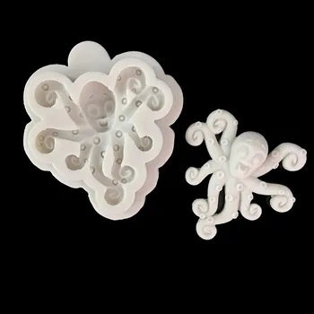 Minsunbak Astoņkāji formas pomādes pelējuma Halloween tēmu kūka apdare silikona veidnes