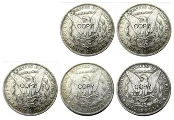 MUMS Monētas 1878cc 1879cc 1889cc 1893s 1894 5gab Morgan Dolāru kopēt Monētas Sudraba Pārklājumu