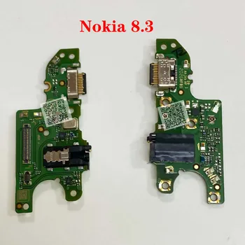 Nokia 8.3 USB Lādētāja Uzlādes Ostas Lentes Flex Kabelis USB Dock Savienotājs Valde