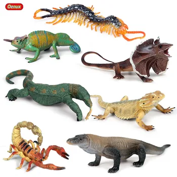 Oenux Sākotnējā Dzīvniekiem Modeli, Hameleons, Ķirzaka Scorpion Simtkājis Savvaļas Dzīvnieku Darbības Rādītāji Mājas Dārzā Apdare Miniatūras Rotaļu