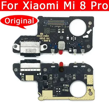 Oriģinālais USB Maksas Kuģa Xiaomi Mi 8 Pro Mi8 8Pro Uzlādes Port Savienotājs, Mobilo Telefonu Aksesuāri Rezerves Rezerves Daļas