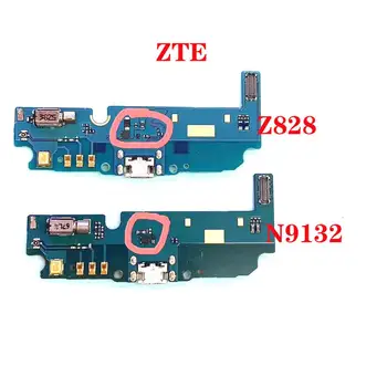 Par ZTE Avid Plus Z828 N9132 Oriģinālo USB Ports Uzlādes Lādētājs Doks Plug Connector Flex Cable Valdes Rezerves Daļas