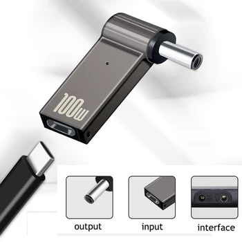 PD 100W Klēpjdatoru Power Lādētājs Piegādes Adapteris Savienotājs USB Type-C Sieviete uz DC Vīriešu Jack Plug Pārveidotājs Acer, Samsung, Lenovo