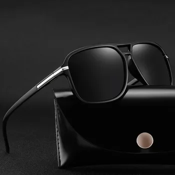 Polarizēta Vadītāja Aizsargbrilles Zīmola Dizaina Zvejas Slīpumu, Saulesbrilles Kempings Glāzes Vintage Modes Vīrieši Atdzist Square Style Oculos