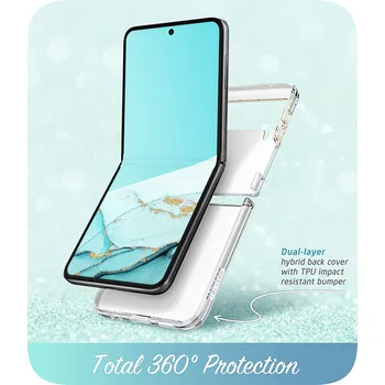 Samsung Galaxy Z Flip 3 Gadījumā, 5G (2021) I-BLASON Cosmo Slim Stilīgs Aizsardzības Buferi Gadījumā Bez iebūvēta Ekrāna Aizsargs