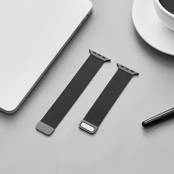 Siksnu Apple skatīties Joslas 44mm 40mm 45mm 38mm 42mm Magnētisko Cilpu Metāla smartwatch aproce iWatch serie 3 4 6 se 7 41mm 38mm