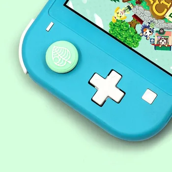 Silikona Ziedu Lācis Lapu Īkšķi Stick Grip Klp Kursorsviru Vāks Nintendo Slēdzis NS Lite Prieks-Con Kontrolieris Thumbstick Gadījumā