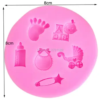 Sophronia Baby Duša / Rokas Pudeli 1gb UV Silikona Sveķu Pelējuma Ziedi Expoxy Piekariņi Kulons Par DIY Rotaslietu izgatavošana m041