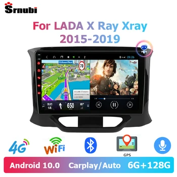 Srnubi Android 10 Auto Radio LADA X Ray Xray-2019 Multimediju Atskaņotājs, 2 Din 4G, WiFi, GPS Navigācijas Autoradio Galvas Vienības