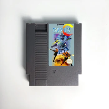 Super C Super Contra Spēle Kasetne NES Konsoles 72 Pin