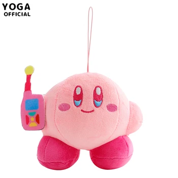 TAKARA TOMY Gudrs Zvaigžņu Kirby Plīša Anime mīkstās Rotaļlietas Chikdren Kirby Keychain, Automašīnu Atslēgu piekariņi, Rotaļlietas, Dāvanas, Meitenes