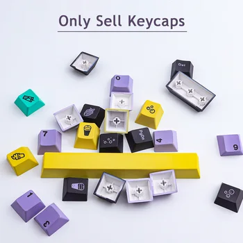 Taro PBT 130 Atslēgas keycaps Ķiršu Profilu KRĀSU-SUB Personalizētu GMK Taro Keycaps Mehānisko Tastatūru/Spēles mehāniskās keyb