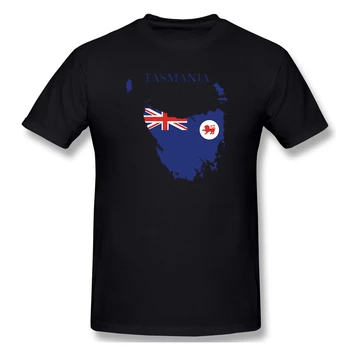 Tasmānija ir Austrālijas Valsts Smieklīgi Jaunums Vīriešu Pamata Īsām Piedurknēm T-Krekls R282 t-veida Topi, Eiropas Izmērs