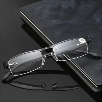 Titāna Pusi Rāmi, Lasīšanas Brilles Bez Sfērisku 12 Slāņa Pārklājumu Lēcas Hyperopia Recepšu Brilles Tālu redzes Brilles