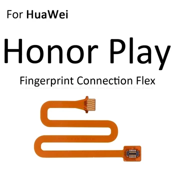 Touch ID Savienotājs pirkstu Nospiedumu Skeneris Sensors Mājās Atgriešanās Taustiņu menu (Izvēlne), Flex Savienojums, Lai HuaWei Honor Spēlēt 7X 7A 7C Pro
