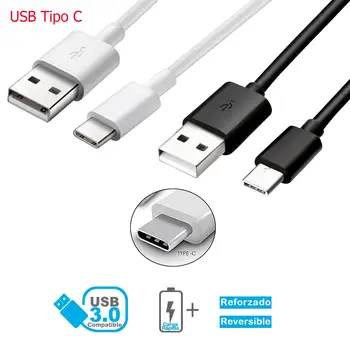 USB Type-C (Kabelis Huawei P20 Pro mobilo uzlāde ātri un datu garums 1 metrs un 2 metrus
