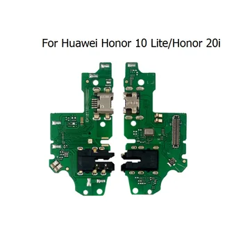 Uzlādes Ports Huawei Honor 10 Lite USB Maksas Kuģa PCB Dock Savienotājs Huawei Honor 20iFlex Kabeļu Rezerves Daļas