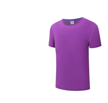 Vienkrāsainu kokvilnas sporta īsām piedurknēm apaļu kakla reklāmas pasūtījuma logo kultūras krekls sporta T-kreklu apdruka GEE22