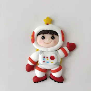 Visuma Zvaigznes Astronauts Raķešu Bērniem Happy Birthday Cake Topper Partiju Deserts Jauki Dāvanas Kūka Rotājumi