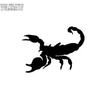 Volkrays Radošo Scorpion Vinila Decal Personības Auto Uzlīme Ūdensizturīgs Sauļošanās Piederumi Melna/Sudraba,15cm*11cm