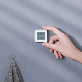 XIAOMI Bluetooth saderīgu Digitālo Termometru, 2 LCD Ekrānu, Mitrums Bezvadu Smart Temperatūras, Mitruma Sensoru, Bez Akumulatora